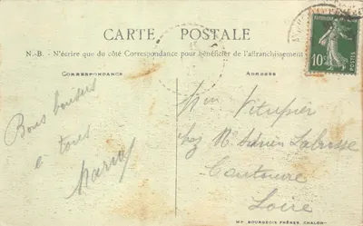 Paray-le-Monial — Vue Générale — B. F. Chalon — Verso