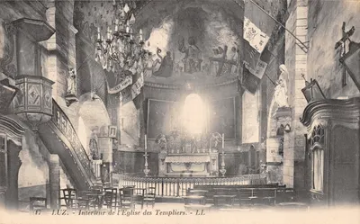 Luz — Intérieur de l'Église des Templiers — LL