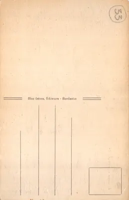 Arcachon — Le Casino de la Plage — BR. (Côte d'Argent) — Bloc frères, Éditeurs - Bordeaux — 뒷면
