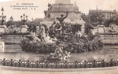Bordeaux — Le Monument des Girondins (Groupe Nord) — B.R
