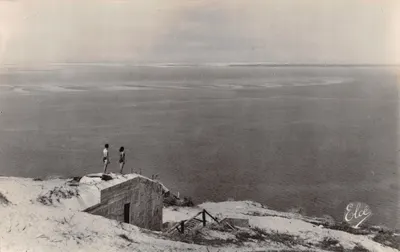 Bassin d'Arcachon et la Pointe du Cap Ferret — Vue sur les Passes — Éditeur Elcée