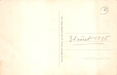 Lac du Bourget — Monument aux Morts — Bourdeau — éditeur LL — Verso