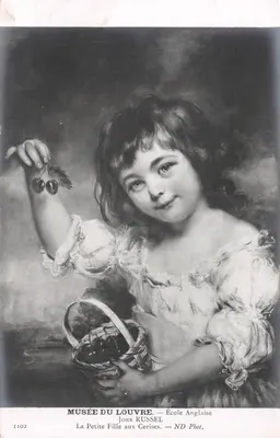 La Petite Fille aux Cerises — Musée du Louvre — John Russel — N° 1102