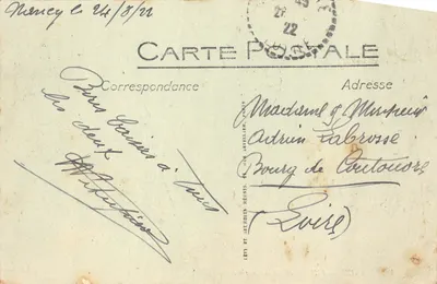 NANCY — L'Hémicycle de la Carrière — LL. n°24 — Rewers