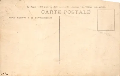 Auzances (Creuse) — Vue générale et Le Calvaire, éditeur imprimeur non identifié, n° 910 — Verso