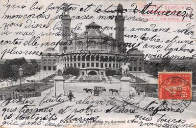 PARIS — Le Trocadéro vu du pont d'Iena — éditeur DUBETE - DYSPEPSIE, Paris - Rue du Roule, 4