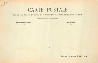 Paris (1er arrt) — La Sainte-Chapelle — Éditeur C.M — Verso