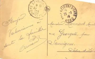 Valenciennes — Portail de l'église Notre-Dame — éditeur N. LEIS — 뒷면