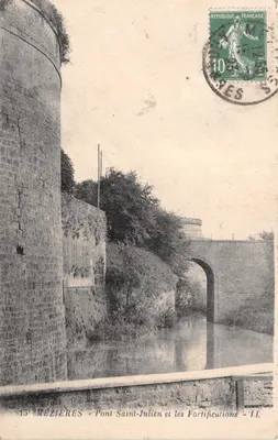 Mézières - Pont Saint-Julien et les Fortifications — éditeur T.L