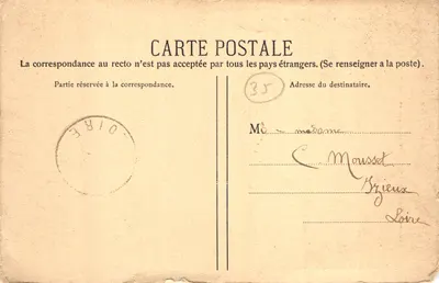 Zamek w Josselin — zabytek historyczny w Bretanii — wydawca Rogan-Chalot, nr (11) — Rewers