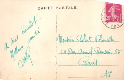 Orange — Le Théâtre Romain — Éditeur : 'IDÉALE' — N° 1 — Verso