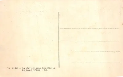 Albi — La cathédrale Sainte-Cécile — Le jubé (1501) — Verso