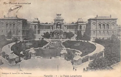 Marseille — Le Palais Longchamp — Phototypie E. Lacour, 19, rue Thubaneau