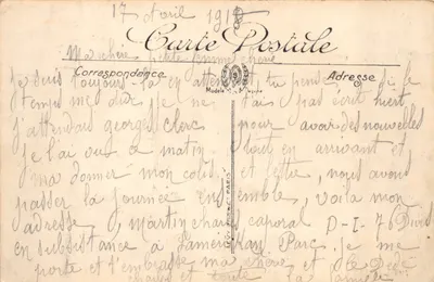 Marseille — Palais Longchamp — éditeur Lévy — Verso