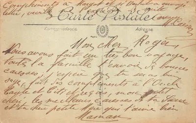 Marseille — Le Palais de Longchamp — éditeur Mohy Central — n° 58 — Verso