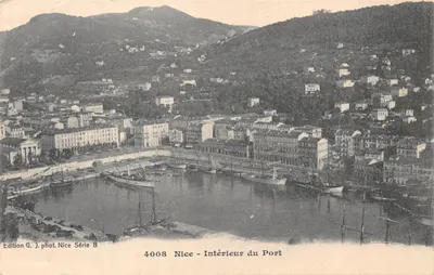 Nice — Intérieur du Port — Édition G. J. phot. Nice Série B n°4008
