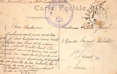 Coutances — Katedra, widok z lotu. ND. Fot. — Rewers
