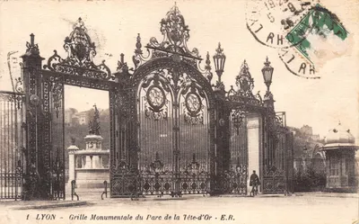 LYON — Grille Monumentale du Parc de la Tête-d'Or — E.R