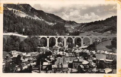 Les grands viaducs — vue panoramique de Morez — éditeur L. Michaux et Fils, Morez