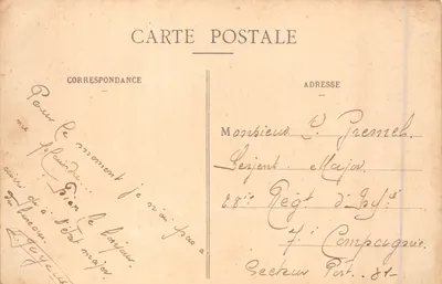 Wieża Gallardon — ruina średniowiecznego wieżowca — wydawca Ch. Foucault, Dreux, nr 8 — Rewers
