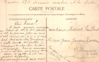 Dunkerque — Monument aux Enfants morts pour la Patrie — éditeur P.N. n°19 — 뒷면
