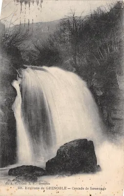 Environs de GRENOBLE — Cascade de Sassenage — éditeur CL.A.V. - Coll. L.P. n°501