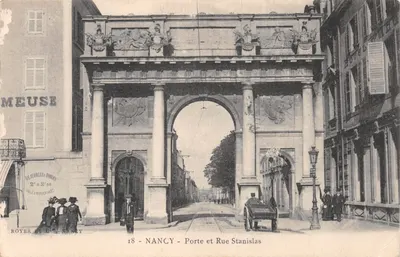 Nancy — Porte et Rue Stanislas — Royer et Cie, Nancy