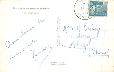 Ile de Noirmoutier — La Guérinière — Éditeur GABY — 뒷면