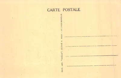 Le Palais des Papes au XIVe siècle — illustration historique — éditeur ÉDIT. ART. "IDÉALE" — n° de série non visible — 뒷면