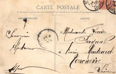 Rochetaillée - Barrage du Gouffre d'Enfer — éditeur IMPRIMÉ SUR LA CARTE : Edit. Nouvelles Galeries, St-Etienne — Verso