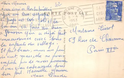 Rochetaillée (Loire) — Gouffre d'Enfer i Grande Cascade — wydawca A.P.A — Rewers