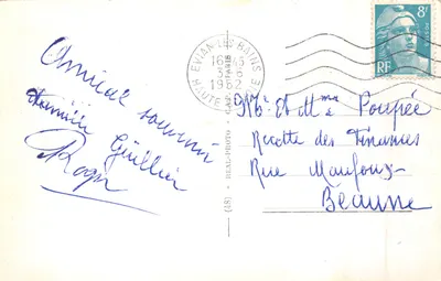 Chamonix-Mont-Blanc — Mer de glace — LL, éditeur LL, n° 96 — 뒷면
