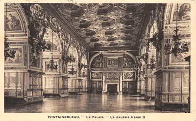 Fontainebleau — Le Palais — La Galerie Henri II — Éditeur : C. L. B. (imprimé sur la carte)
