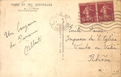 La Bourse — Éditeur : Guy — N° 29 de la série 'Paris et ses merveilles' — 뒷면