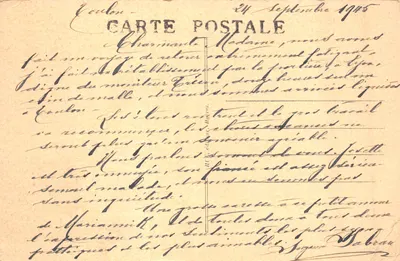 Environs d'Hyères — Porquerolles — Ses rivages abrupts, ses frais ombrages — E. Hue, n°139 — Verso