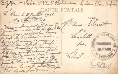 Le Havre — Ogólny widok miasta i portów — Wydawca: H. ERTALÉ & Cie, nr 45 — Rewers