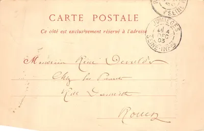 Ancienne Abbaye de Jumièges — Nef de l'Église Notre-Dame, vue prise du chœur — Librairie-Papeterie P. VEDIE, Caulebec-en-Caux, n° 27 — Оборотная сторона
