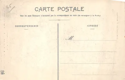 Chute du Gave du Marcadau au Pont d'Espagne — Les Hautes-Pyrénées — Phototypie Labbuche Frères, Toulouse, n° 1047 — Verso
