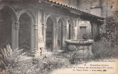 Cloître de l'Abbaye des Bénédictins — Le Vieux Puits — Édition Revon, Charlieu