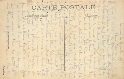 Versailles — Muzeum samochodów — Karetta użyta na koronację Napoleona I — Wydawca IMPR. EDIA VERSAILLES — Rewers