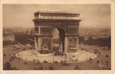 Arc de Triomphe — vue de la Place de l'Étoile — éditeur MONA