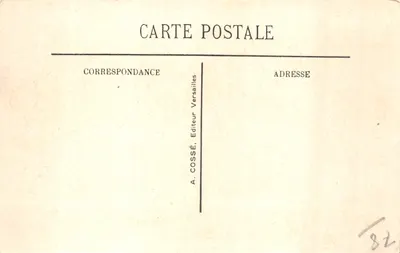 Versailles - Bassin de Latone et le Tapis Vert - Éditeur A. Cossé — 뒷면