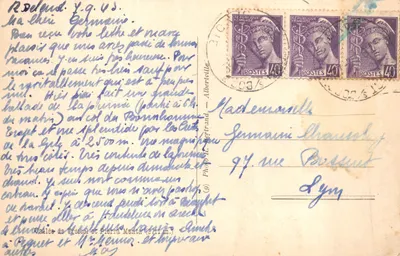 Chapelle enneigée — montagne alpine — éditeur Phot. H. Gerinrand — n° (9) — 背面