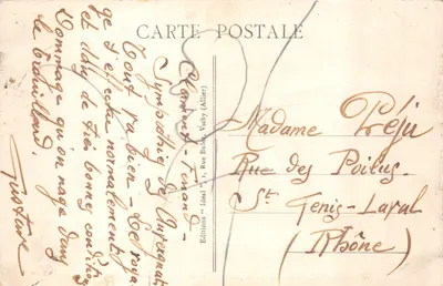 Clermont-Ferrand — Widok na Plateau Gergovia i Montrognon — Wydawca Idéal, nr 4041 — Rewers