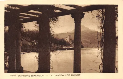 Environs d'Annecy — Le Château de Duingt — éditeur IMPRIMÉ SUR LA CARTE n°11840