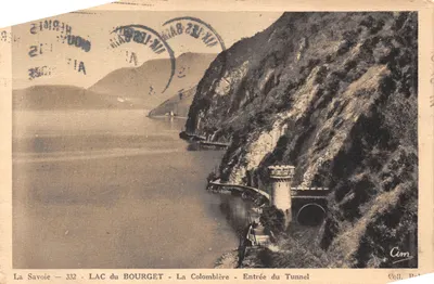 Lac du Bourget — Entrée du Tunnel à La Colombière — éditeur Cim, n° 332