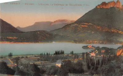 Annecy — Duingt — L'Église, le Château et Talloires — LL. — Éditeur LL. — N° 158