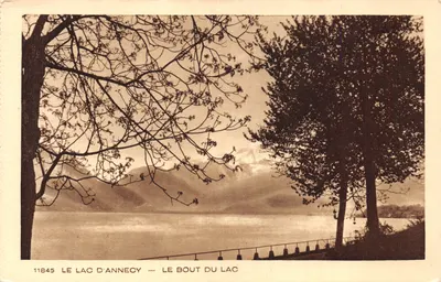 Le Lac d'Anneoy — Le Bout du Lac — éditeur IMPRIMÉ SUR LA CARTE n°11845
