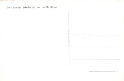 La Louvesc (Ardèche) — La Basilique — Phot. Combier Macon — Verso