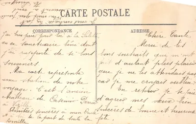 Vizille — Le Château — LL. Éditeur LL. N° 7 — Verso